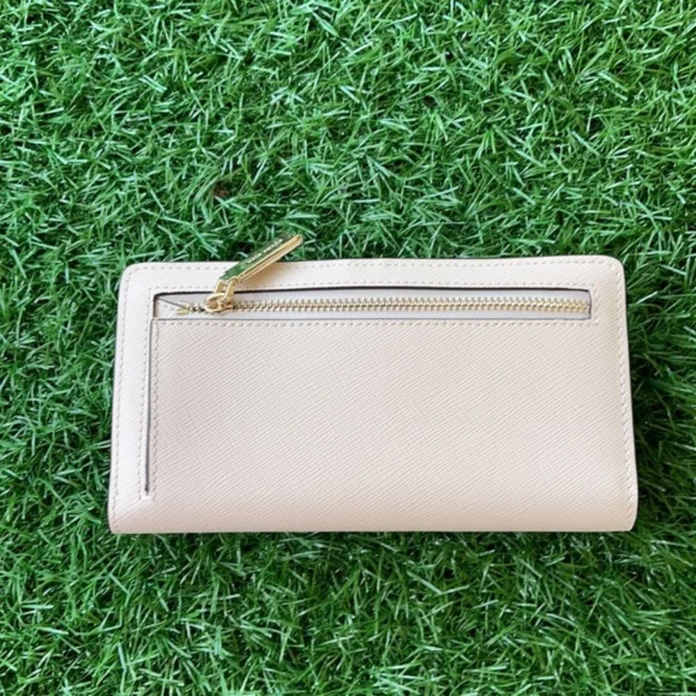 Kate Spade Staci Large Slim Bifold Wallet Parchment - Picture 4 of 16